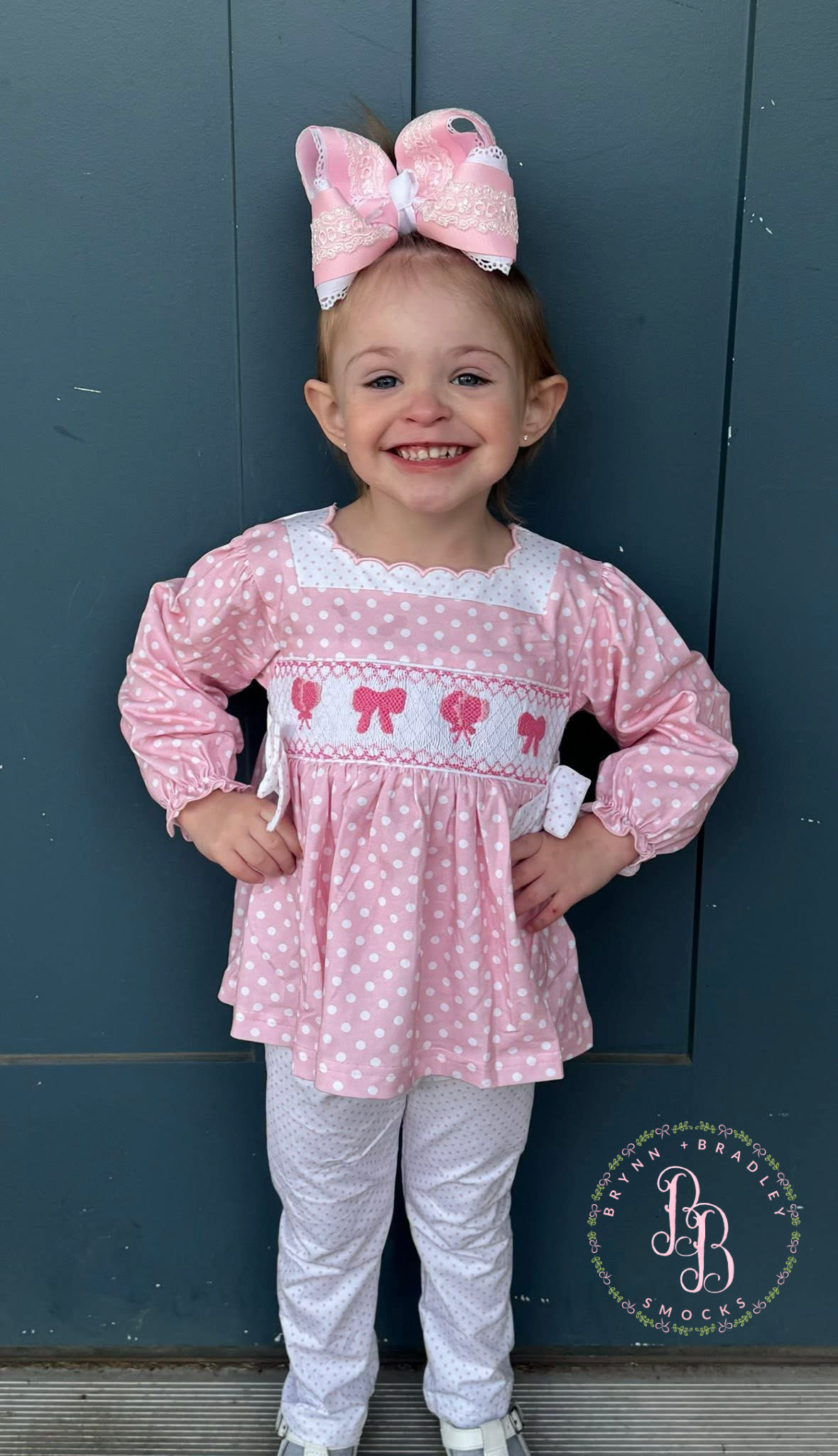 RTS: Bonnets + Bows Girl Leggings Set