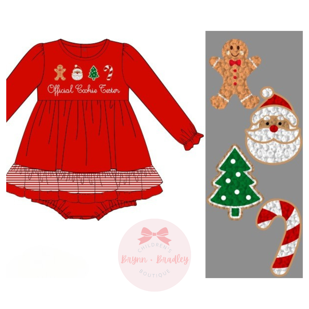 RTS: Girl’s Official Cookie Tester Skirted Bubble