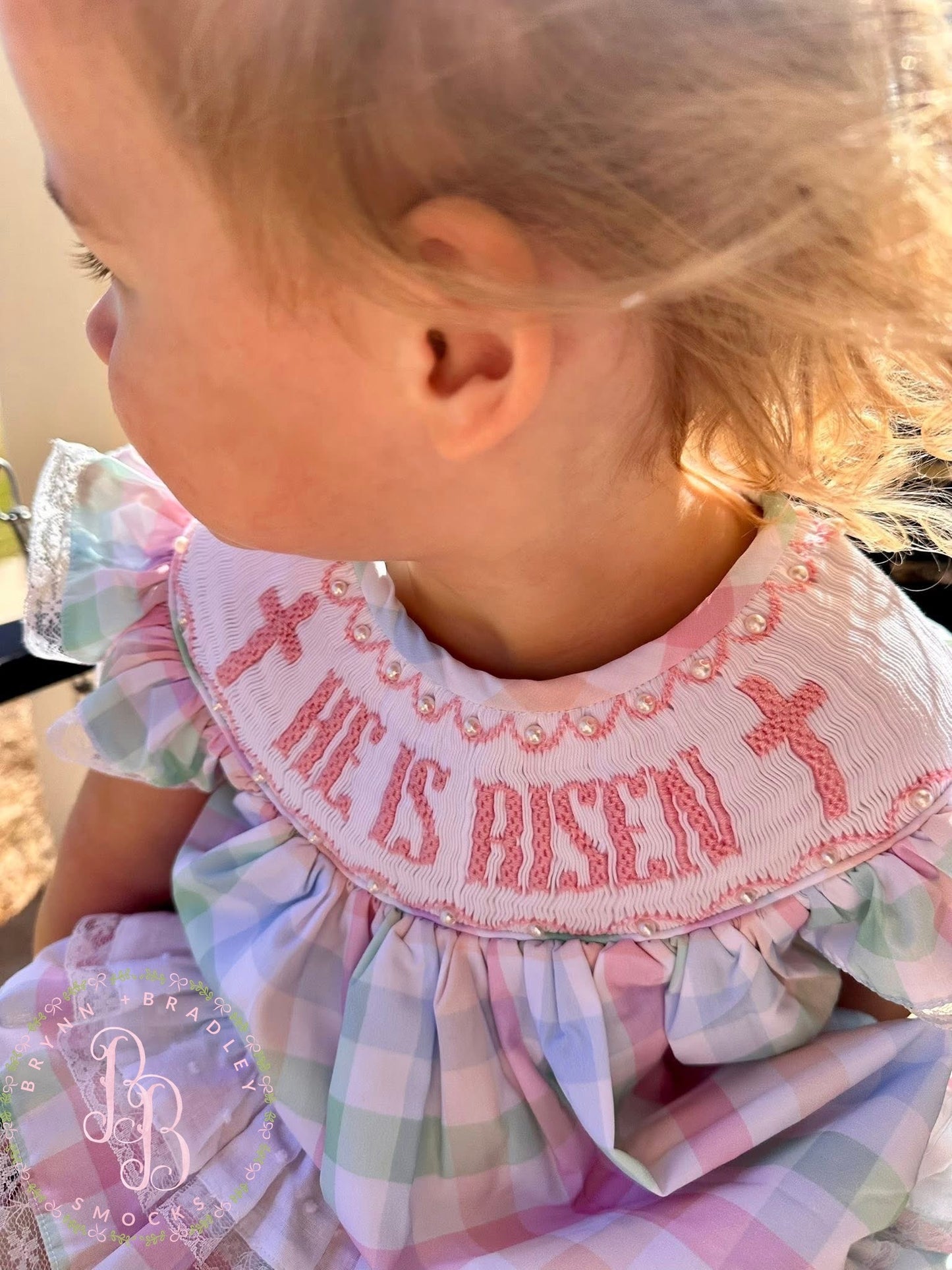 RTS: He is Risen Girl Diaper Set **Dress Length 5T-6T!**