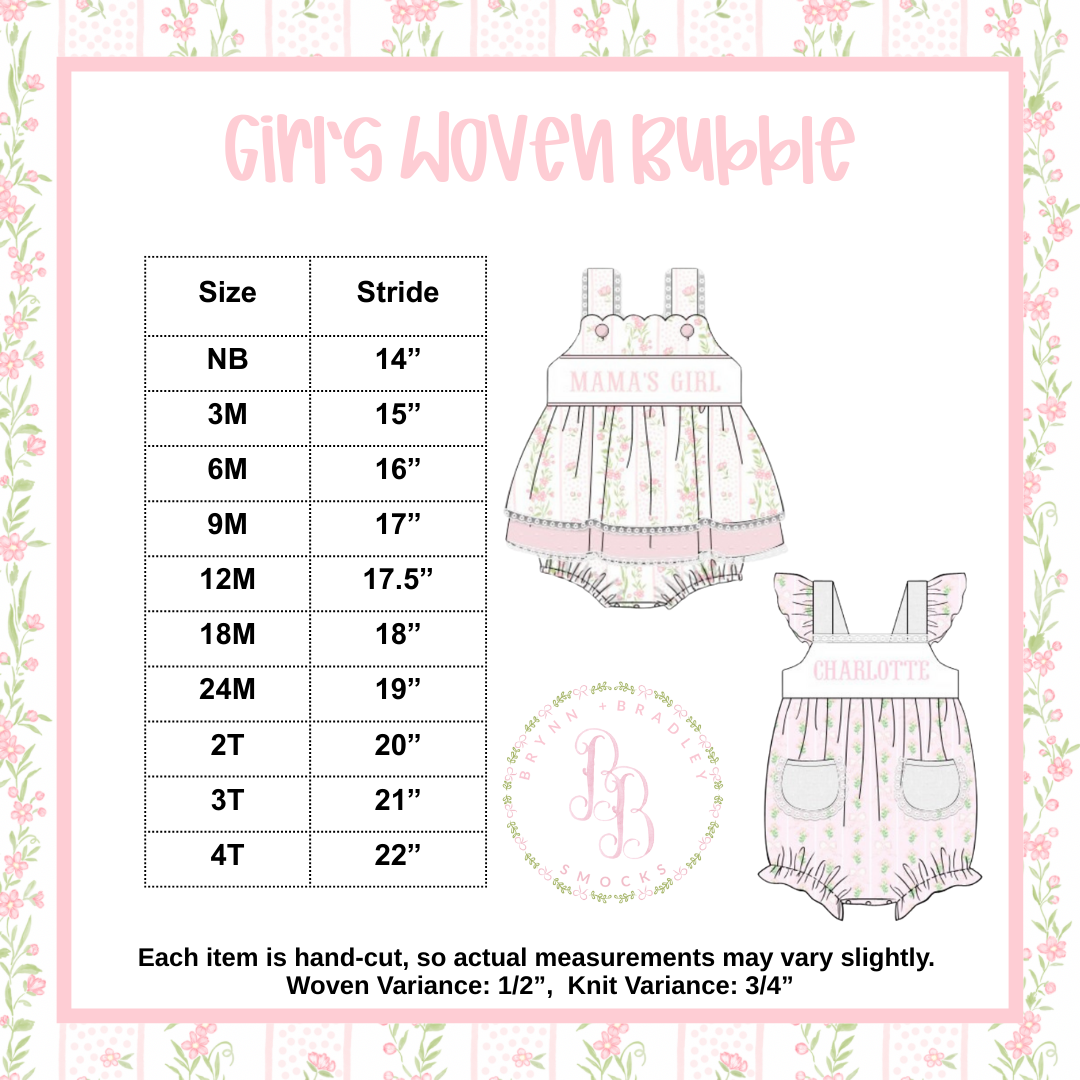 PO24: Emersyn’s Floral Girl Skirted Bubble