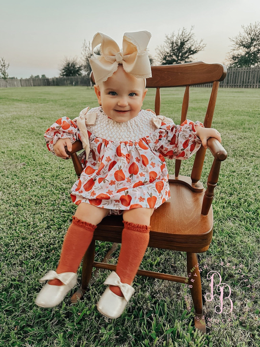 RTS: Fall Apples Girl Bloomer Set