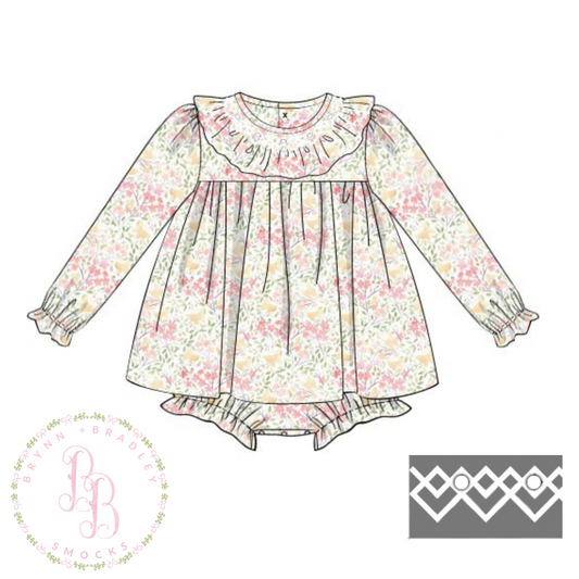 WS PO22: Petals + Pearls Girl Skirted Bubble