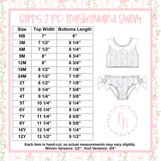 Girl 2 Pc. Rashguard Swimsuit