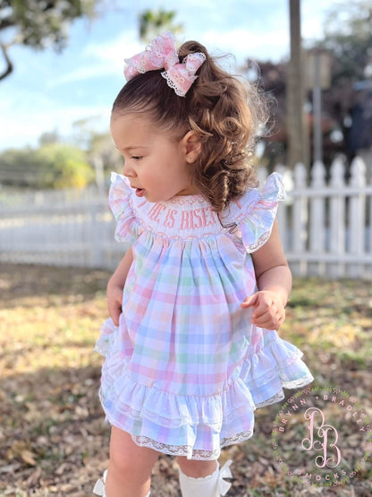 RTS: He is Risen Girl Diaper Set **Dress Length 5T-6T!**