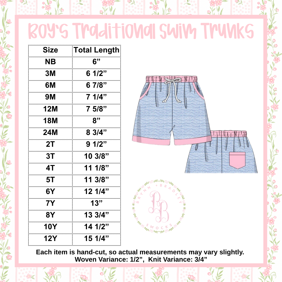 Boy Traditional Swim Trunks