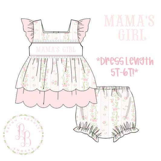 PO24: Emersyn’s Floral Girl Diaper Set