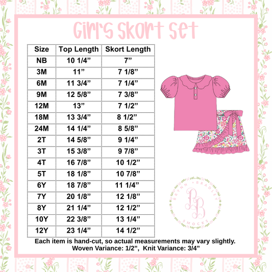 Girl Skort Set
