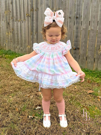 RTS: He is Risen Girl Skirted Bubble