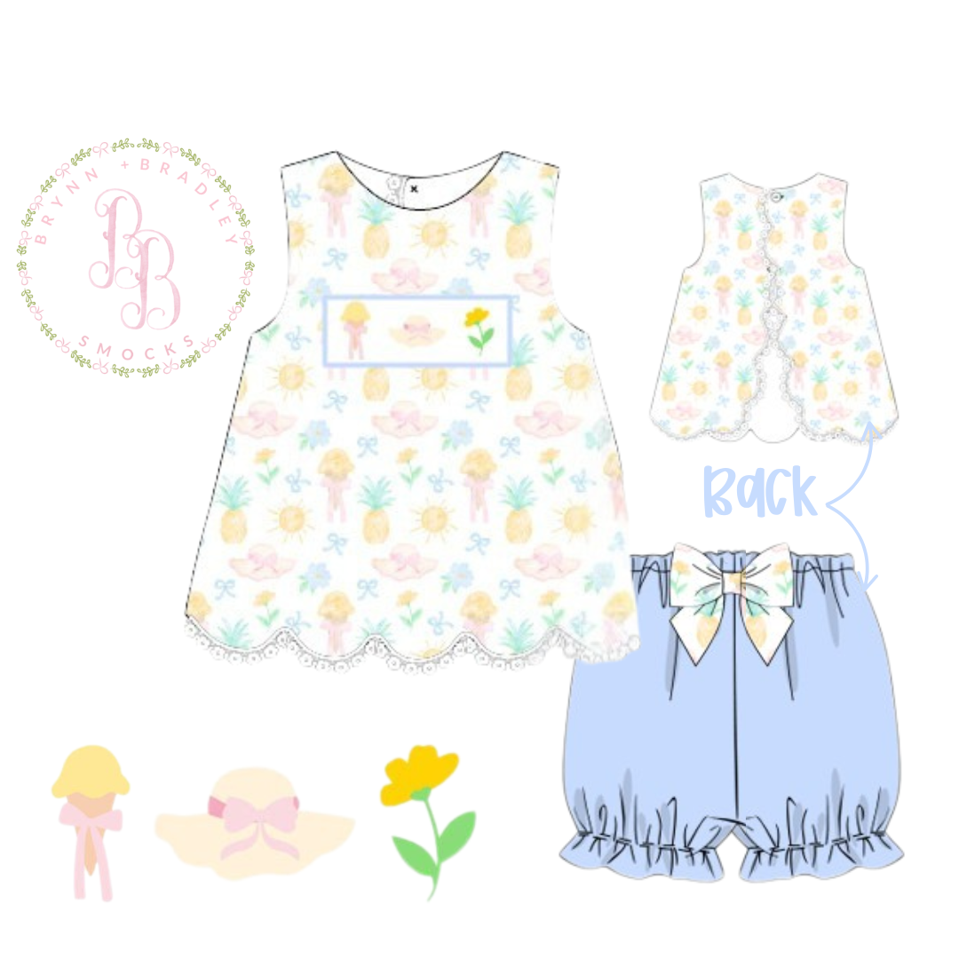 PO24: Sweet Sunshine Girl Bloomer Shorts Set