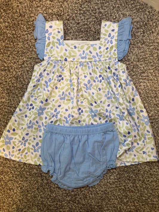 RTS: Spring Abstract Florals Girl Diaper Set