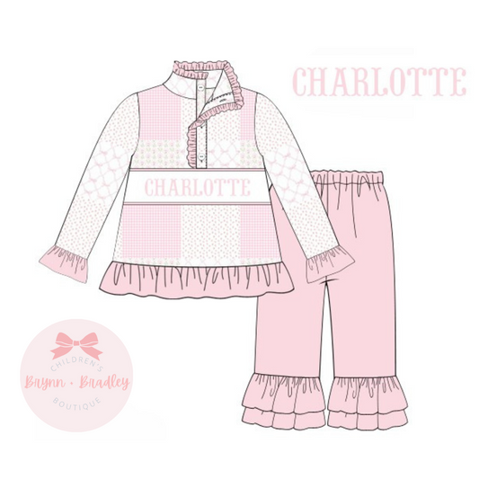 PO21: Girls Only Sets: Parker’s Patchwork Ruffle Pants Set