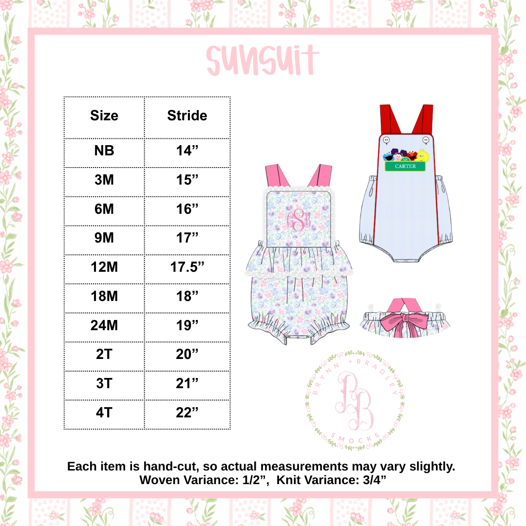 PO24: Sweet Sunshine Girl Sunsuit