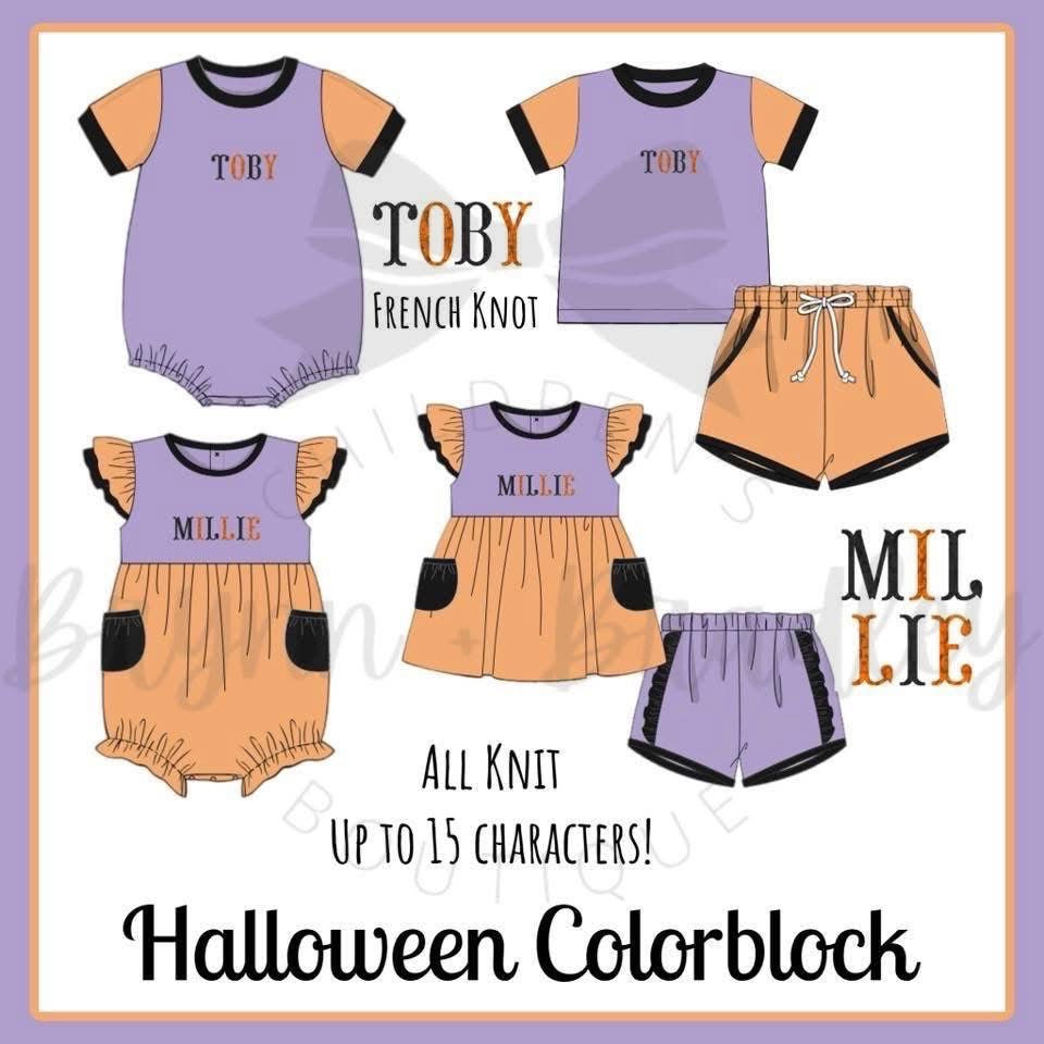 Preorder Halloween Colorblock Collection- ETA: September