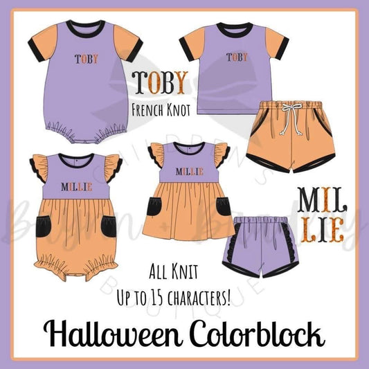 Preorder Halloween Colorblock Collection- ETA: September