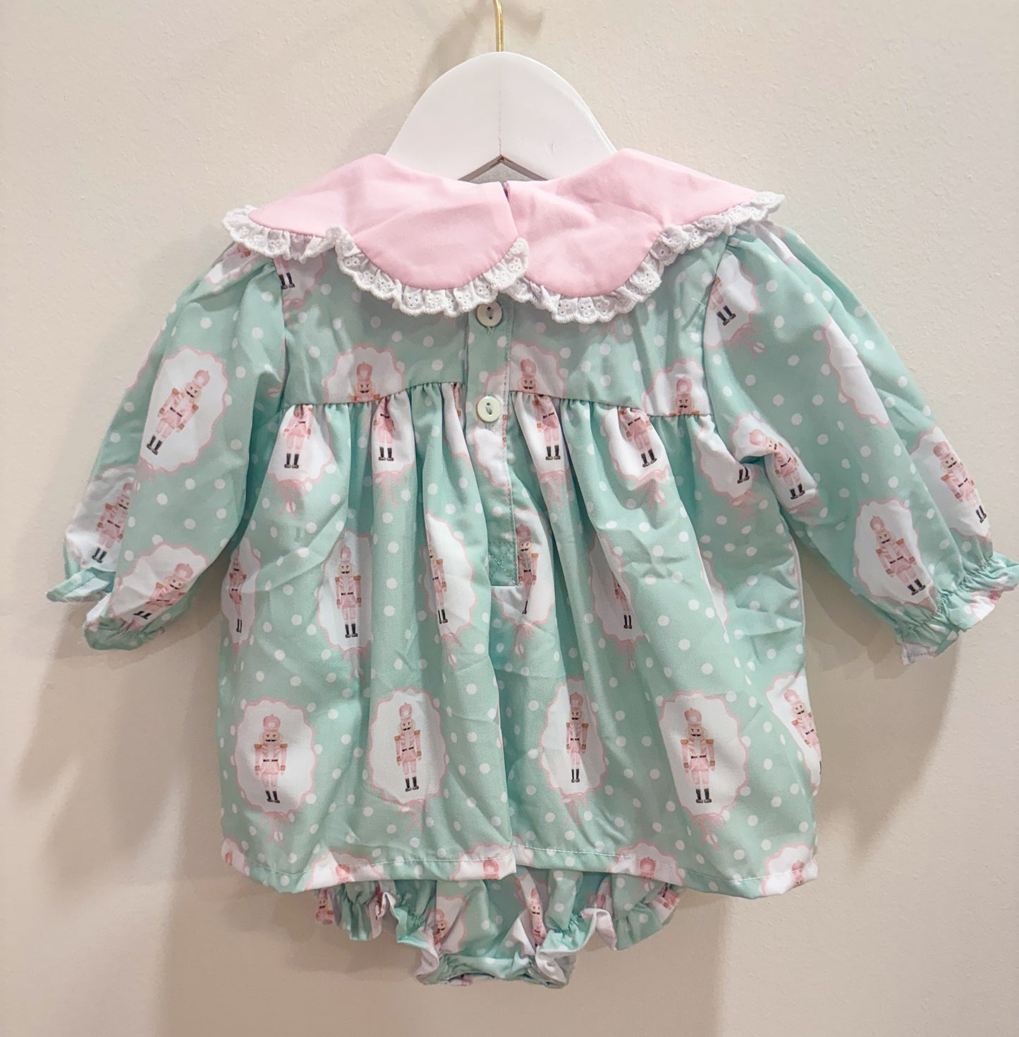 RTS: Girl’s Bitty Dot Nutcrackers Skirted Bubble