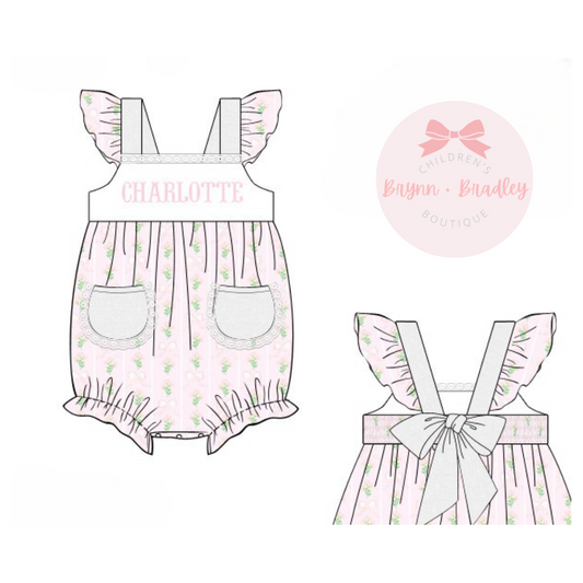 PO16: Bows + Blooms Girl Bubble