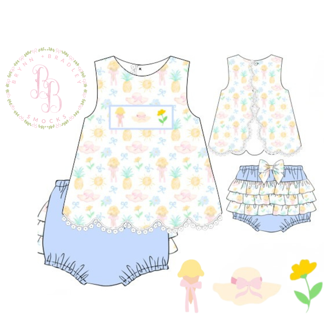 PO24: Sweet Sunshine Girl Diaper Set