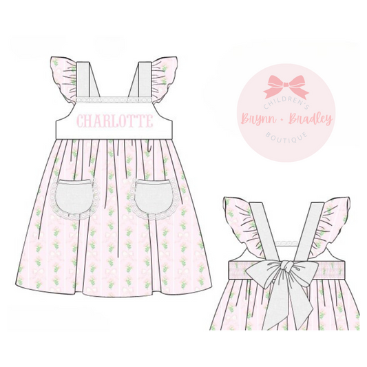 PO16: Bows + Blooms Girl Dress