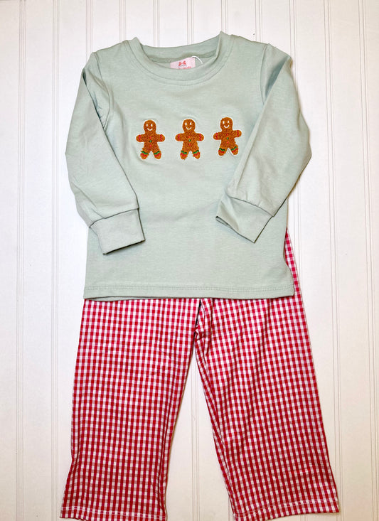 RTS: Boy’s Gingerbread Trio Pants Set