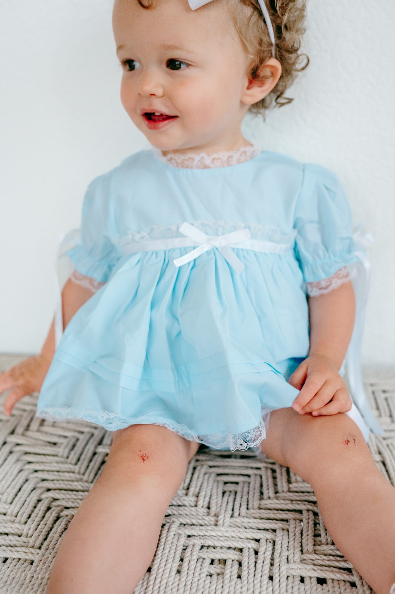 RTS: Girl’s Blue Heirloom Dress