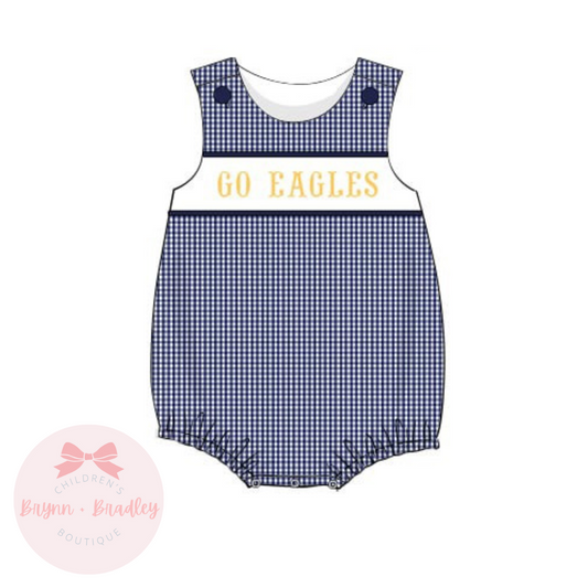 PO17: Navy + Gold Gameday Boy Bubble