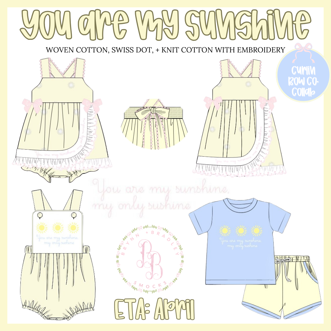 PO24: You Are My Sunshine Girl Dress
