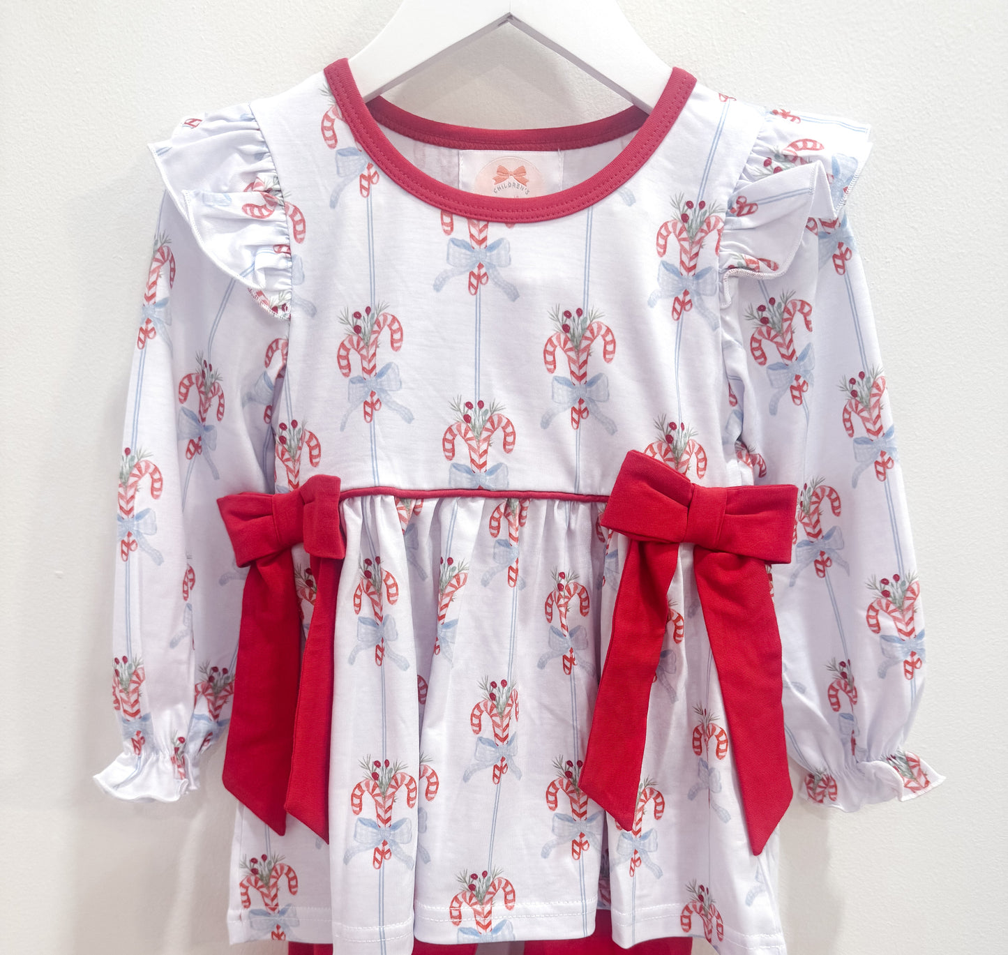 RTS: Candy Cane Cutie Girl Diaper Set