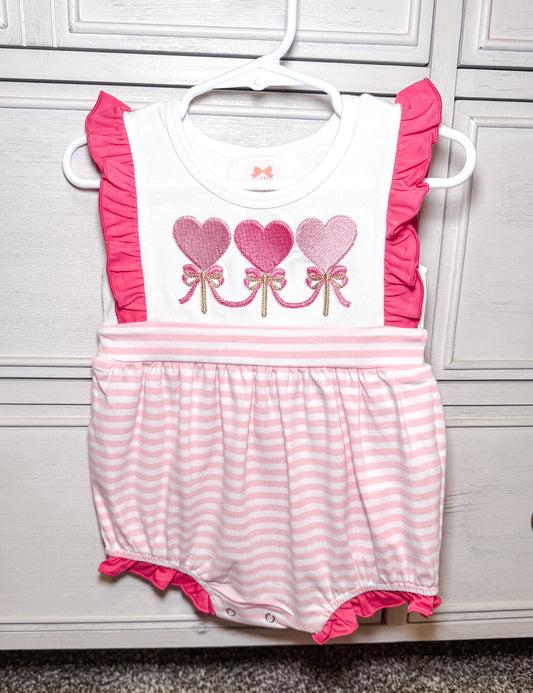 RTS: Pink Heart Pops Girl Bubble