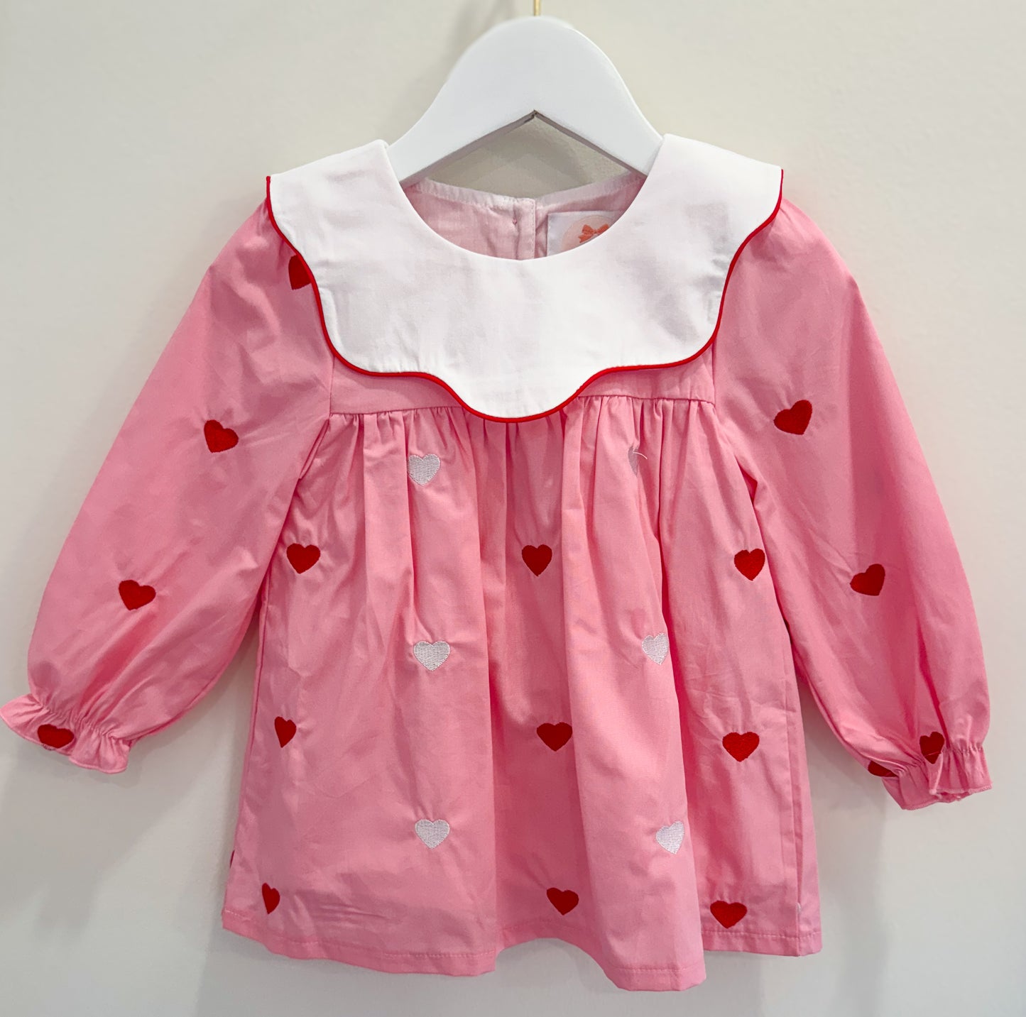 RTS: Embroidered Hearts Girl Diaper Set