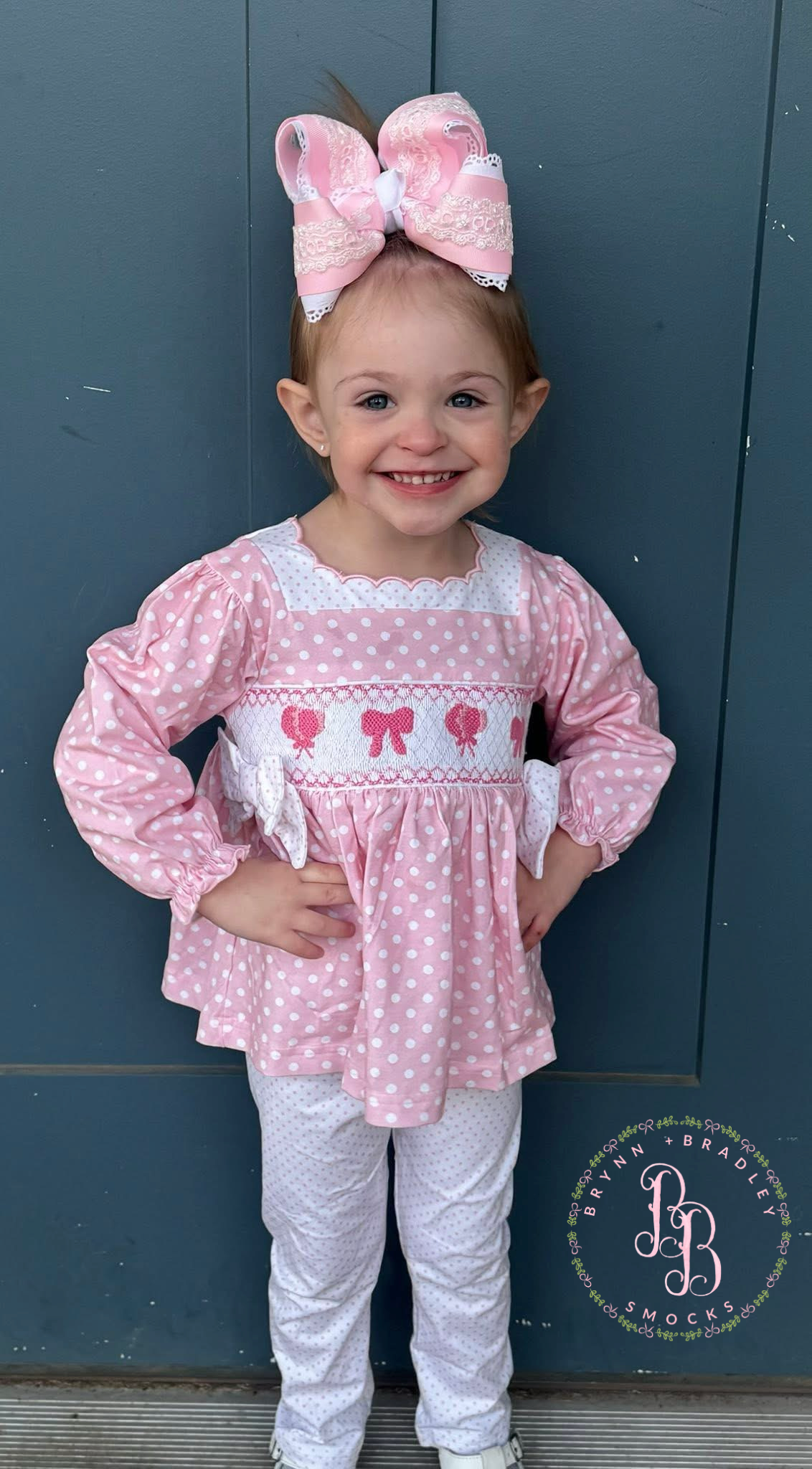 RTS: Bonnets + Bows Girl Leggings Set