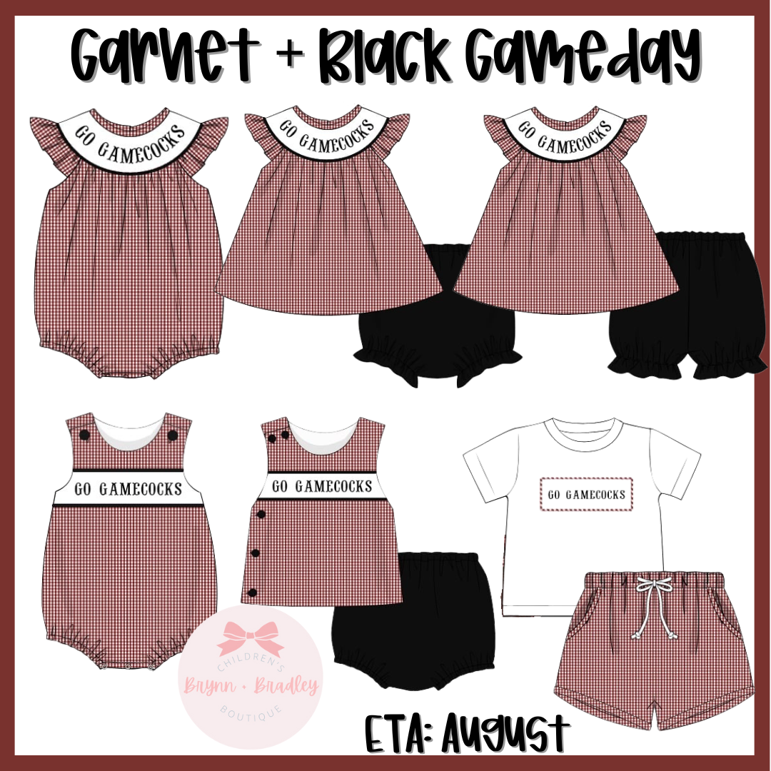 PO17: Garnet + Black Gameday Girl Bubble
