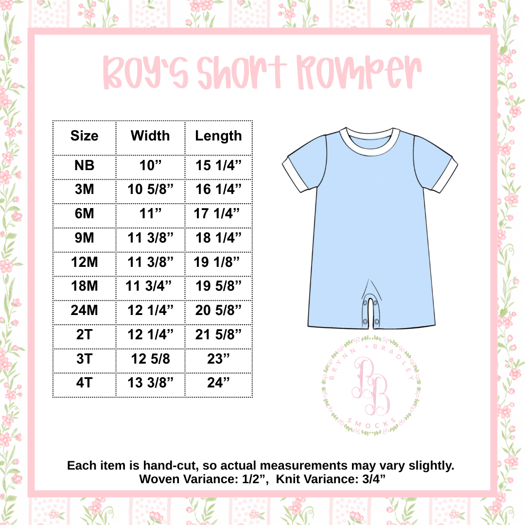 Boy Short Romper