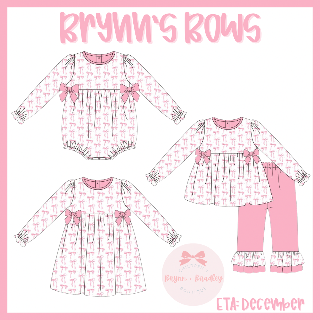 RTS: Brynn’s Bows Girl Pants Set