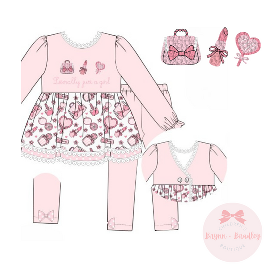 PO21: Literally Just a Girl: Girl Leggings Set