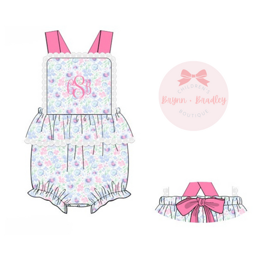 PO16: Poppy’s Pink Floral Girl Bubble