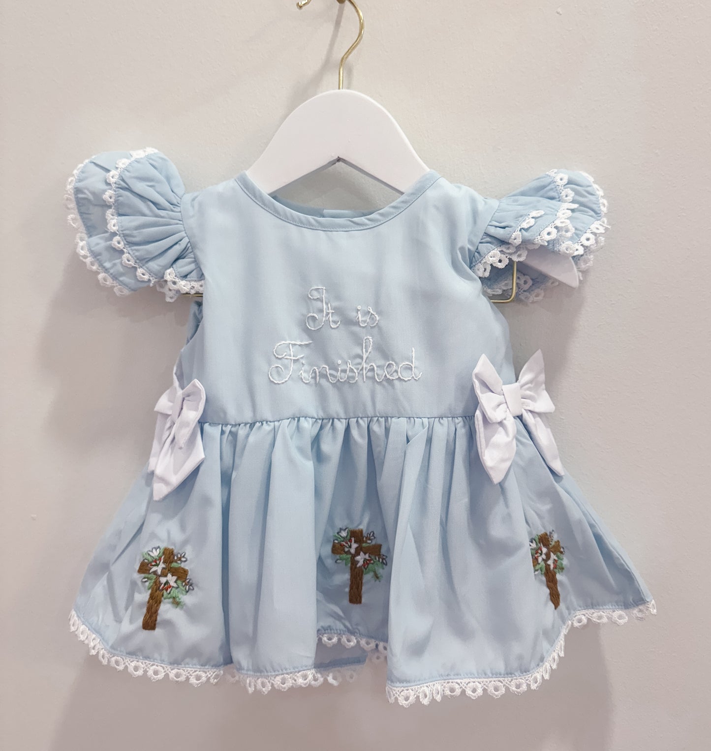 RTS: It Is Finished Girl Diaper Set **Dress Length 5T-6T!**
