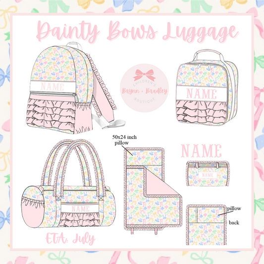 PO8 Dainty Bows Luggage Collection