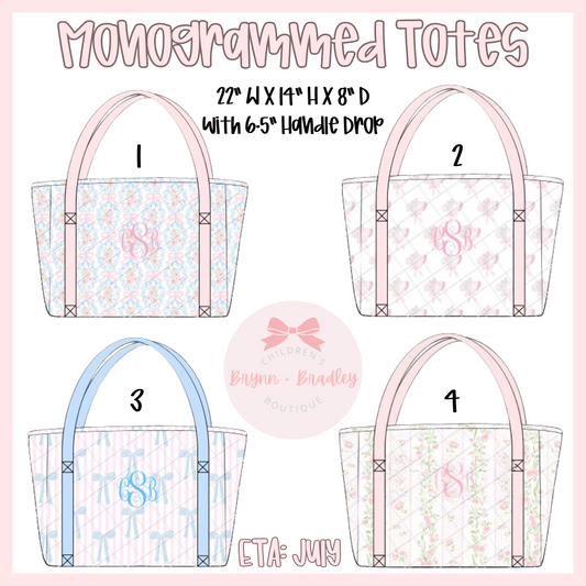 PO16: Monogrammed Totes Collection