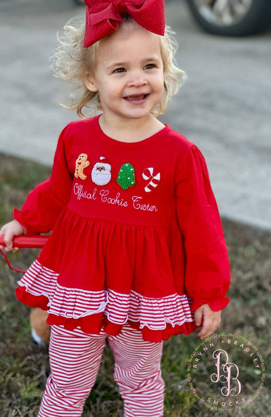 RTS: Girl’s Official Cookie Tester Leggings Set