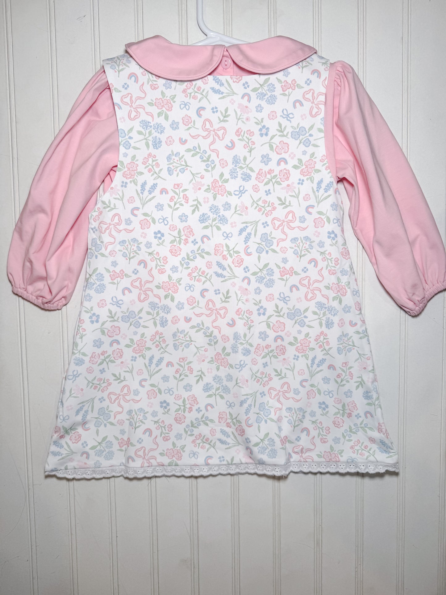RTS: Grandmillenial Floral Girl Dress Set