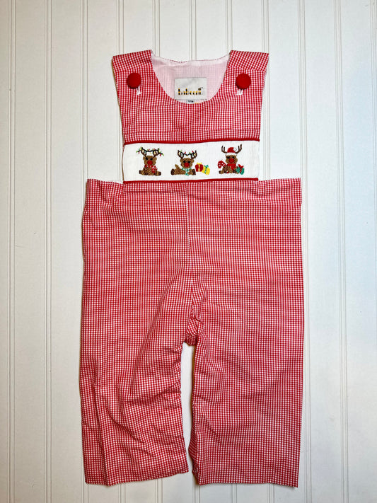 RTS: Boy’s Reindeer Smocked Longall