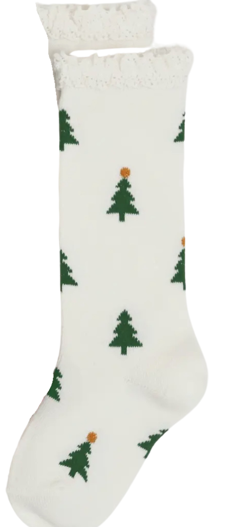 RTS: Little Stocking Co. Christmas Tree Knee High Socks