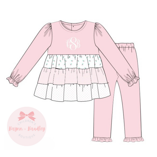 PO21: Pretty in Pink: Girl Leggings Set