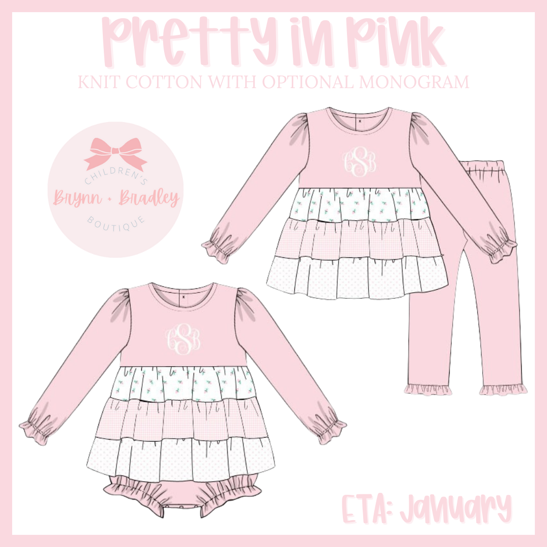 PO21: Pretty in Pink: Girl Leggings Set