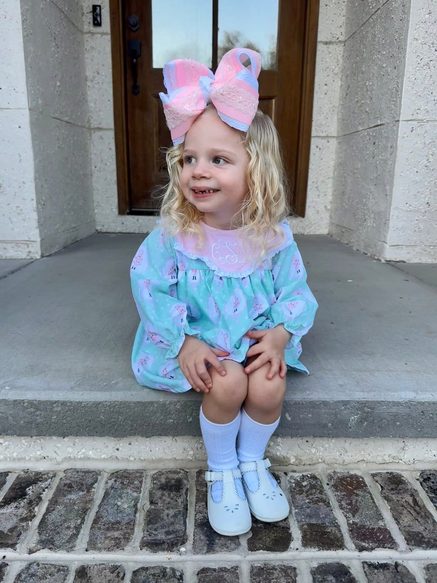 RTS: Girl’s Bitty Dot Nutcrackers Skirted Bubble