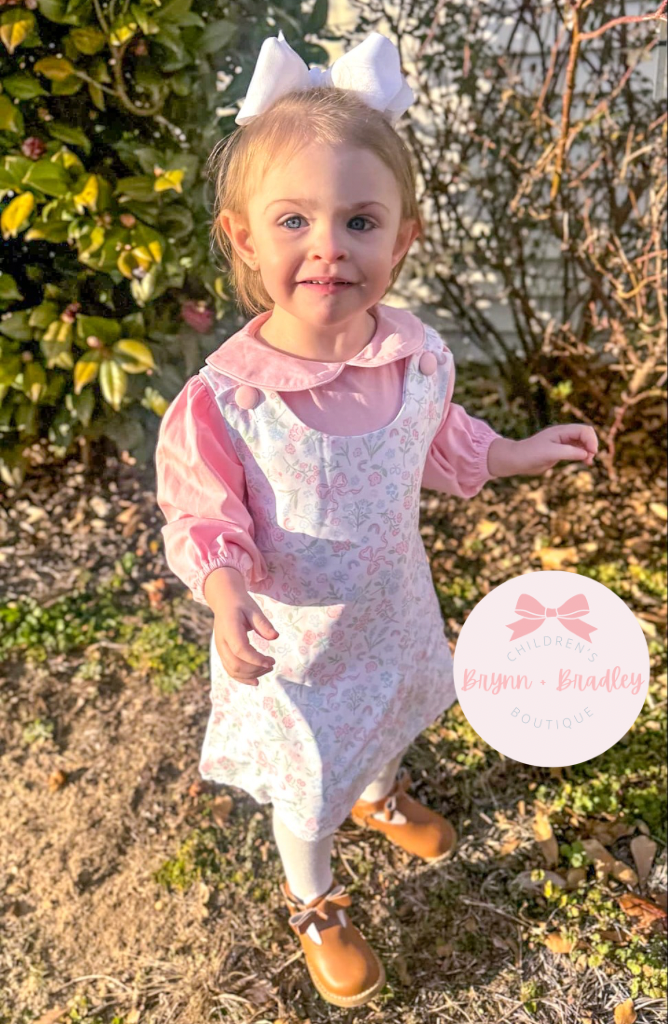 RTS: Grandmillenial Floral Girl Dress Set