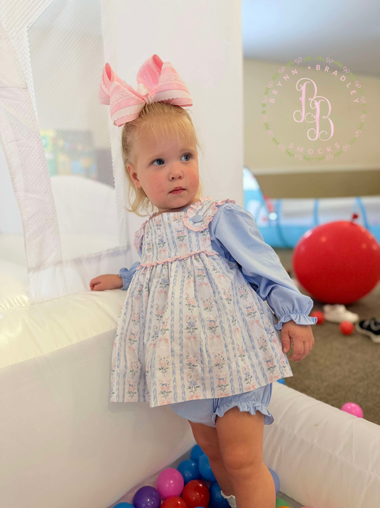 RTS: Bouquets + Bows Girl Diaper Set