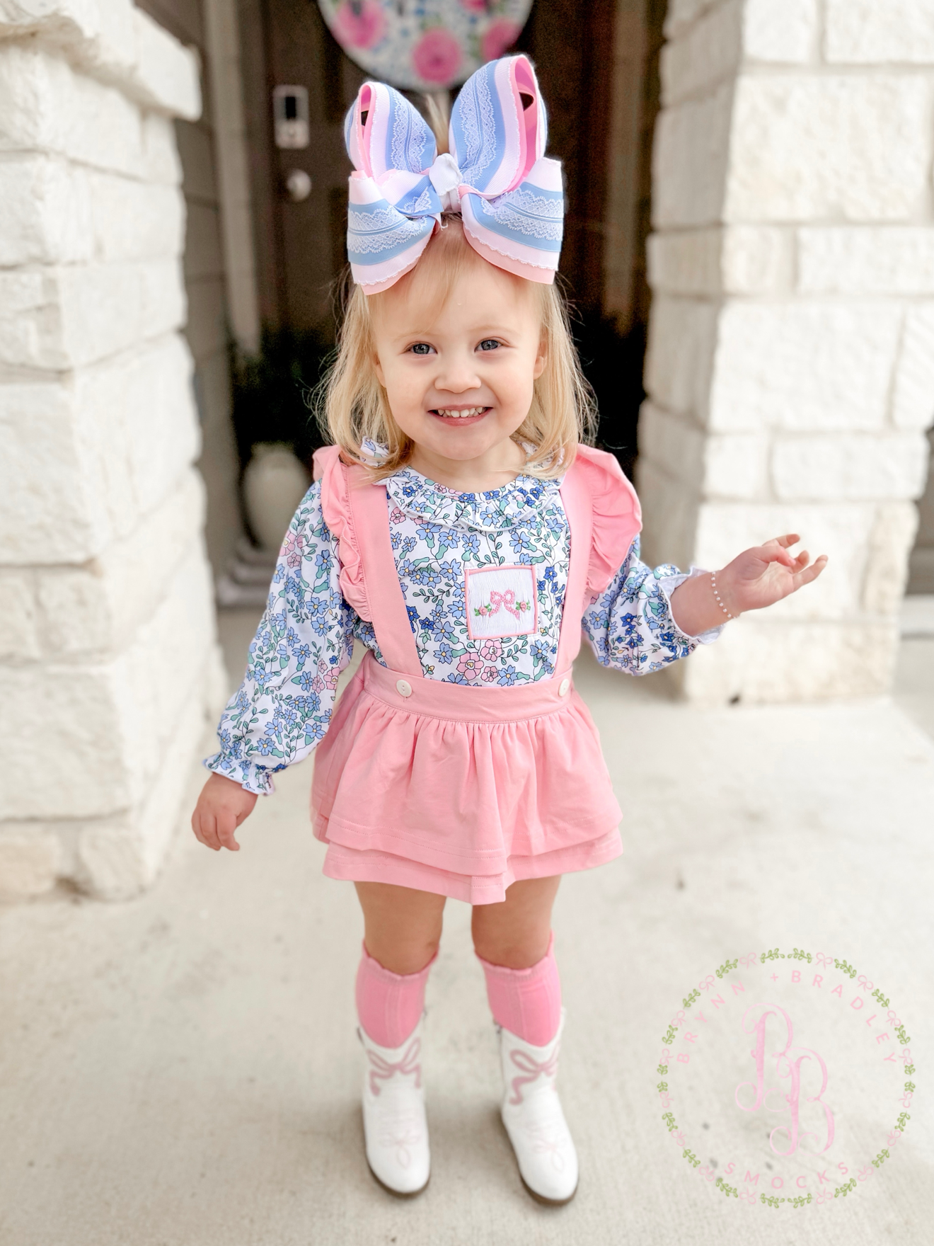 RTS: Bowtanical Vines Girl Skirted Bubble Set