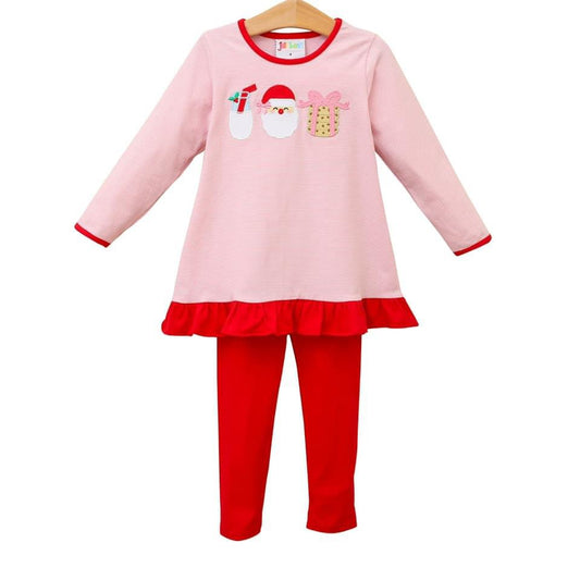 RTS: Girl’s Milk & Cookies Ruffle Pants Set