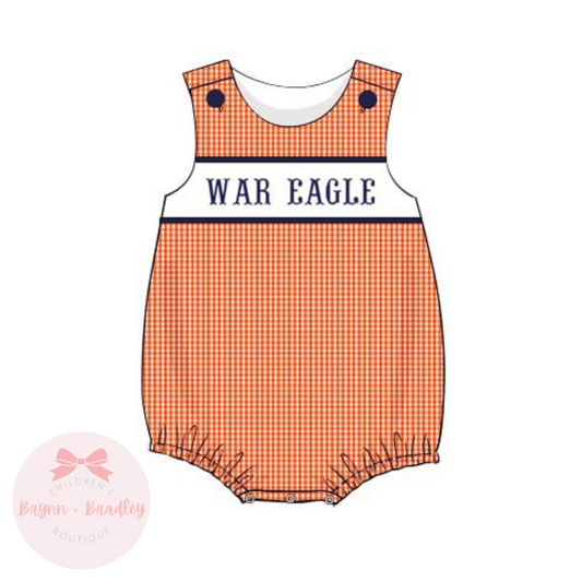 PO17: Orange + Navy Gameday Boy Bubble